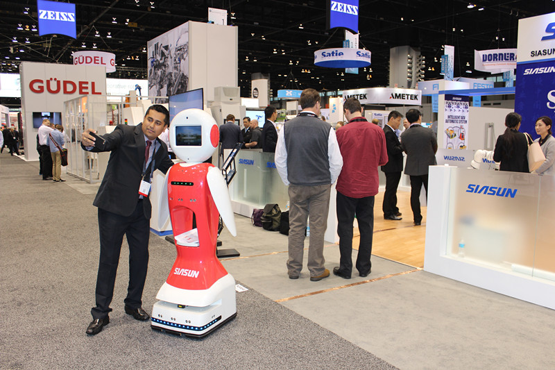 新松机器人美国参展受青睐 公司产品已出口到23个发达国家和地区