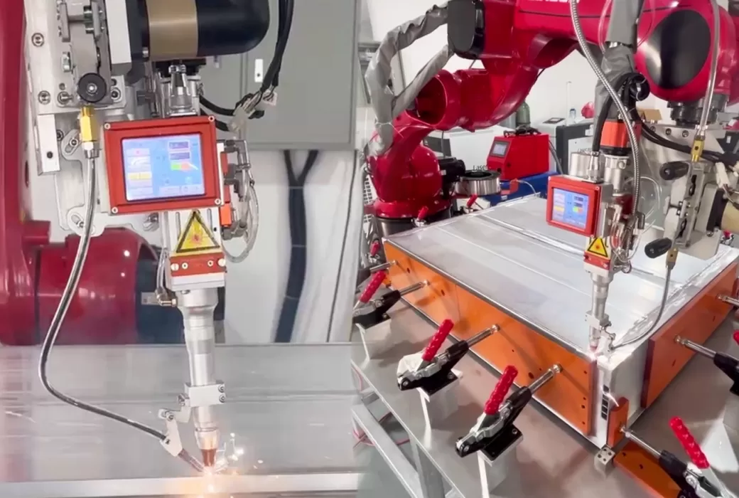 电池盒托盘激光焊工作站